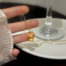 Kawaii Sanrio Gold Filled Kuromi Necklace - ArtGalleryZen