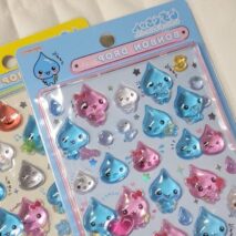 Kawaii Shizuku-chan Waterdrop Crystal 3D DIY Decoration Sticker - ArtGalleryZen