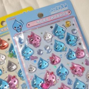 Kawaii Shizuku-chan Waterdrop Crystal 3D DIY Decoration Sticker - ArtGalleryZen
