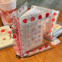 Kawaii Strawberry Cake A7 M5 PVC Binder Cover - ArtGalleryZen