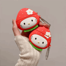 Kawaii Strawberry Hello Kitty AirPods Earphone Case - ArtGalleryZen