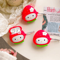 Kawaii Strawberry Hello Kitty AirPods Earphone Case - ArtGalleryZen