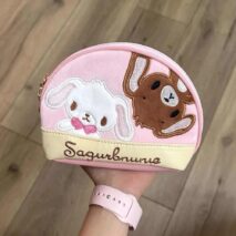 Kawaii Sugarbunnies Embroidery Makeup Toiletry Bag Storage Bag - ArtGalleryZen