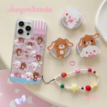 Kawaii Sugarbunnies Magnetic Stand iPhone Case - ArtGalleryZen