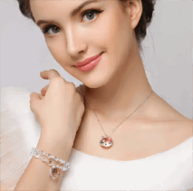 Kawaii Swarovski Hello Kitty Necklace - ArtGalleryZen