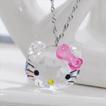 Kawaii Swarovski Hello Kitty Necklace - ArtGalleryZen