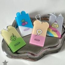 Korea Style Puppy Cat Acrylic Kpop Keychain Photocard Holder - ArtGalleryZen