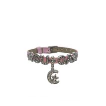 Kpop BTS Rhinestone Inlaid Letter PU Leather Collar Choker Necklace Bracelet - ArtGalleryZen