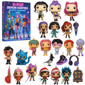 Kpop Demon Hunters Advent Countdown Calendar With 24pcs 3D Keychain Doll - ArtGalleryZen