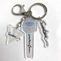 Kpop Idol Group Mini Lightstick Acrylic Keychain - ArtGalleryZen
