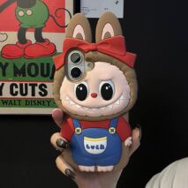 Labubu Bowknot Silicone iPhone Case - ArtGalleryZen