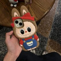 Labubu Bowknot Silicone iPhone Case - ArtGalleryZen