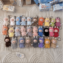 Labubu The Monsters Pin for Love Series Plush Keychain Doll Blind Box - ArtGalleryZen