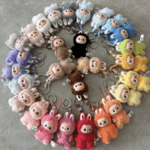 Labubu The Monsters Pin for Love Series Plush Keychain Doll Blind Box - ArtGalleryZen