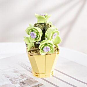 LEGO Compatible 12 Succulents Assembly Building Blocks - ArtGalleryZen