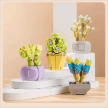 LEGO Compatible 12 Succulents Assembly Building Blocks - ArtGalleryZen