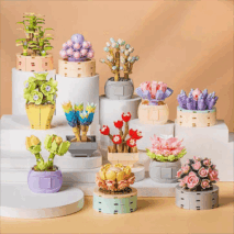 LEGO Compatible 12 Succulents Assembly Building Blocks - ArtGalleryZen