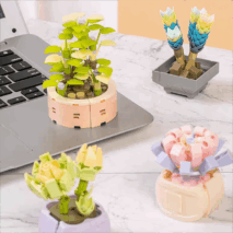 LEGO Compatible 12 Succulents Assembly Building Blocks - ArtGalleryZen