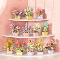 LEGO Compatible Flower Pot Assembly Building Blocks - ArtGalleryZen