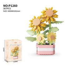 LEGO Compatible Flower Pot Assembly Building Blocks - ArtGalleryZen