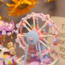 LEGO Compatible Music Box Carousel Ferris Wheel Assembly Building Blocks - ArtGalleryZen
