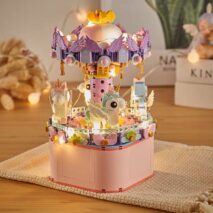 LEGO Compatible Music Box Carousel Ferris Wheel Assembly Building Blocks - ArtGalleryZen