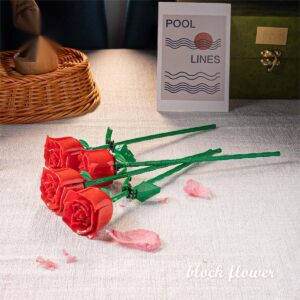 LEGO Compatible Rose Building Blocks - ArtGalleryZen