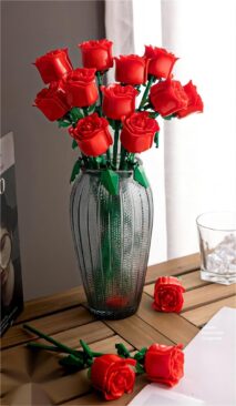 LEGO Compatible Rose Building Blocks - ArtGalleryZen