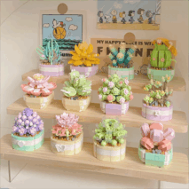 LEGO Compatible Succulents Assembly Building Blocks - ArtGalleryZen