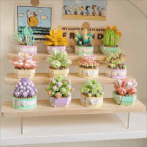 LEGO Compatible Succulents Assembly Building Blocks - ArtGalleryZen