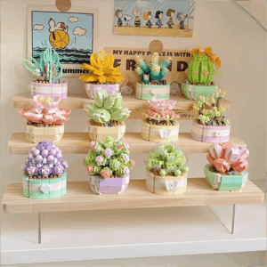 LEGO Compatible Succulents Assembly Building Blocks - ArtGalleryZen