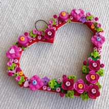 LEGO Floral Heart Building Bricks - ArtGalleryZen