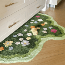 Little Blooming Garden Plush Rug Carpet - ArtGalleryZen