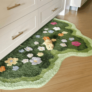 Little Blooming Garden Plush Rug Carpet - ArtGalleryZen