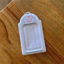 Lovely Cat Apple Cake Kpop Keychain Photocard Holder - ArtGalleryZen