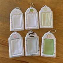 Lovely Cat Apple Cake Kpop Keychain Photocard Holder - ArtGalleryZen