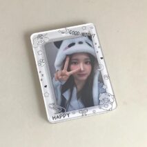 Lovely Puppy Kpop Keychain Acrylic Photocard Holder - ArtGalleryZen