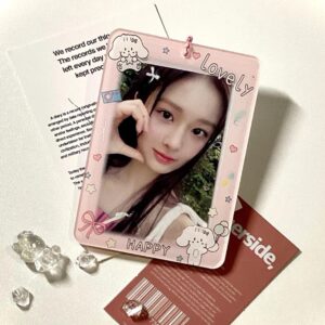Lovely Puppy Kpop Keychain Acrylic Photocard Holder - ArtGalleryZen