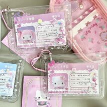 Lovely Sanrio Kpop Heart Keychain Photocard Holder - ArtGalleryZen