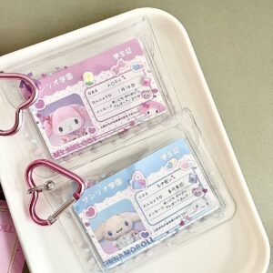 Lovely Sanrio Kpop Heart Keychain Photocard Holder - ArtGalleryZen
