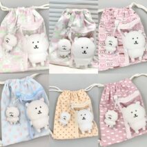 Lucky Clover Strawberry Pudding Kpop Fan Display Drawstring Backpack - ArtGalleryZen