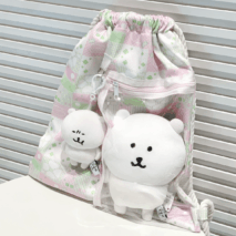 Lucky Clover Strawberry Pudding Kpop Fan Display Drawstring Backpack - ArtGalleryZen