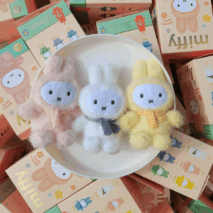 Miffy Macaron Plush Keychain Doll Random Blind Box - ArtGalleryZen