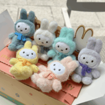 Miffy Macaron Plush Keychain Doll Random Blind Box - ArtGalleryZen