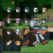 Minecraft Crafting Recipe Fridge Magnets Set - ArtGalleryZen