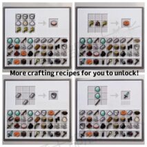 Minecraft Crafting Recipe Fridge Magnets Set - ArtGalleryZen