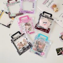 Mini Handbag Photocard Holder Keychain - Chic PVC Card Display Bag - ArtGalleryZen