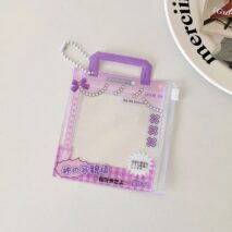 Mini Handbag Photocard Holder Keychain - Chic PVC Card Display Bag - ArtGalleryZen