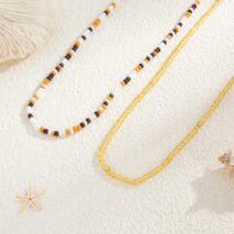Minimalist 2pc Seed Beaded Belly Chain Set - ArtGalleryZen