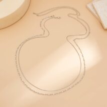 Minimalist 2pcs Gold Silver Plated Belly Chain Set - ArtGalleryZen